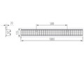 Решетка РСО Norma DN100 B125